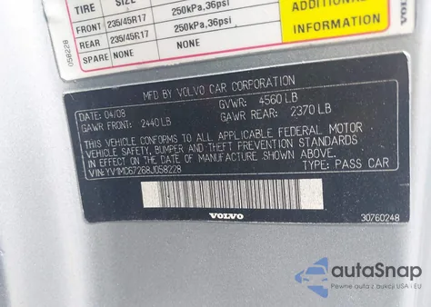 2011 Volvo C70 T5 from USA, damaged, VIN YV1672MCXBJ118831